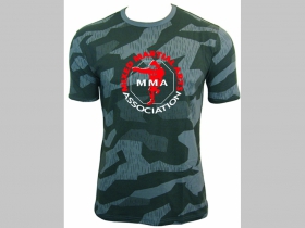 MMA Mixed Martial Arts   nočný maskáč-Nightcamo SPLINTER, pánske tričko 100%bavlna